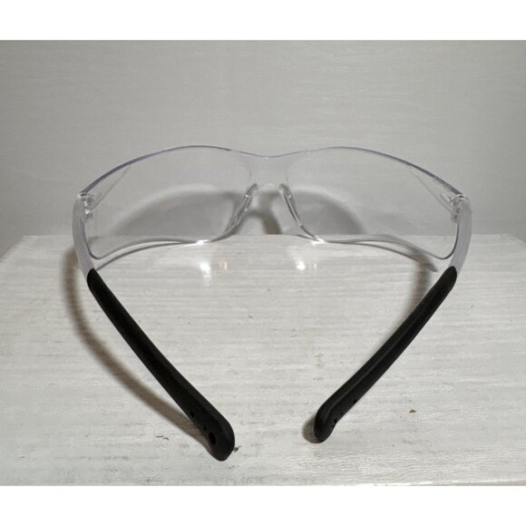 Bearkat Clear Safety Glasses With Black Arms Scratch-Resistant Lightweight 113mm - Picture 3 of 6